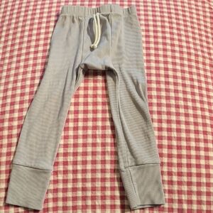 Purple/Gray Ribbed Baby Leggings